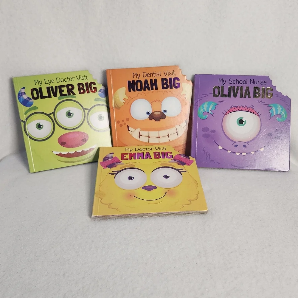 4-Pack Book Bundle Set My Doctor Visits The Big Family Series Books For Children